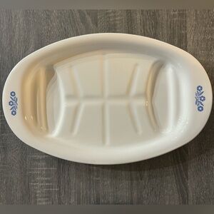 CORNINGWARE cornflower meat platter